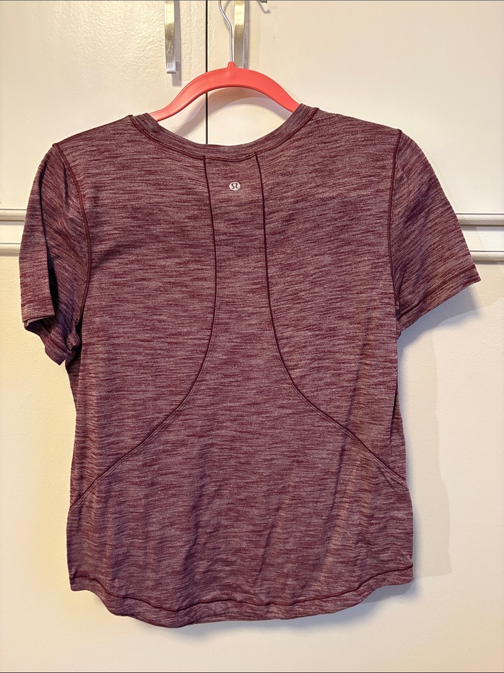 lululemon athletica Short Sleeve Heathered Plum Top